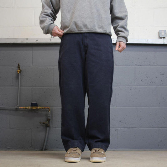 Y2K Dickies 874 work pants faded navy Loose original fit chino style skate trousers
