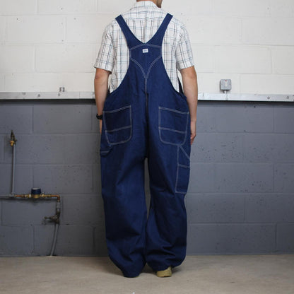 Vintage baggy denim Dungarees loose y2k blue Liberty workwear bib & brace overalls utility