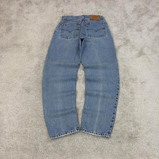 Blue Levis 550 jeans size size 10 W29L32 women's y2k 90s style tapered leg relaxed fit
