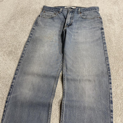 Y2K levi’s 505 jeans W34L34 straight leg washed blue Straight fit 5 pocket pants red tab logo