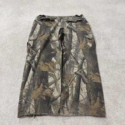 Outfitters Ridge baggy camo cargo pants Y2K XXL khaki Realtree camouflage loose hunting utility