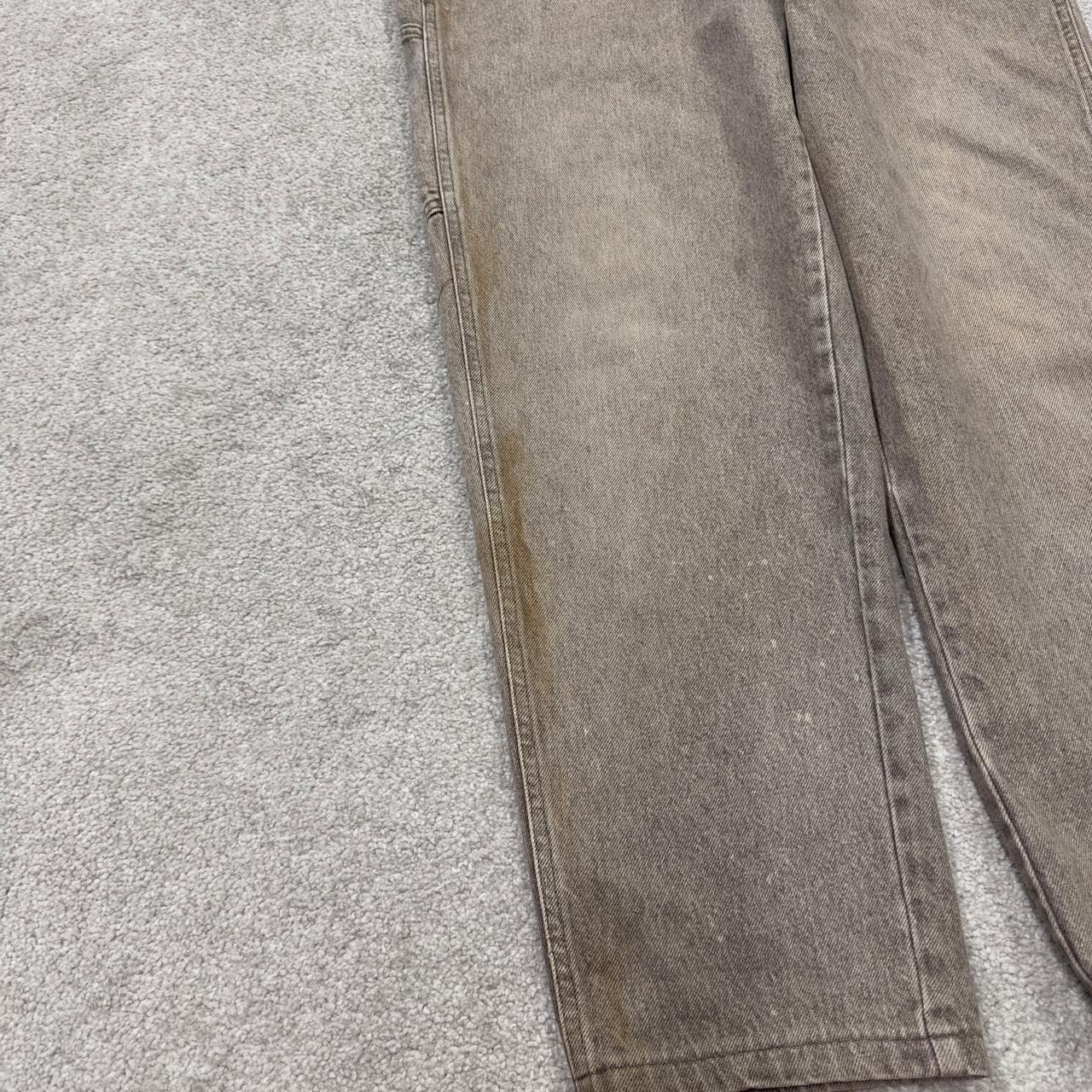 Vintage GUESS dungarees 00s denim overalls faded brown