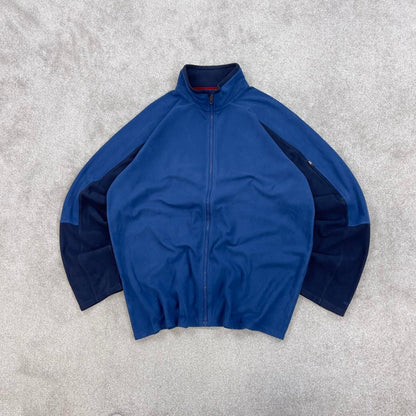North Face technical fleece XL Blue men’s full zip up TNF Autumn y2k 00s style paneled outdoors