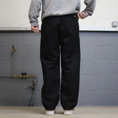 Y2K Dickies work pants black Loose twill chino style skate trousers