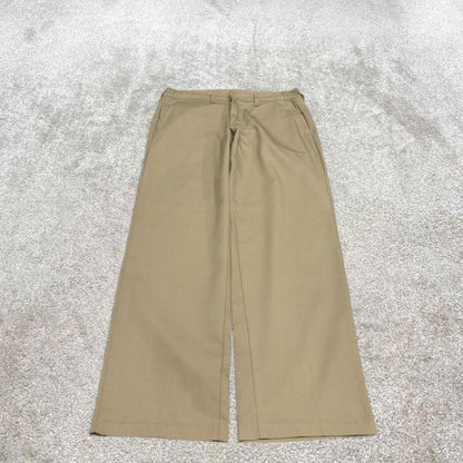 Vintage y2k baggy work pants beige Loose chino style skate trousers Red Kap workwear patch logo