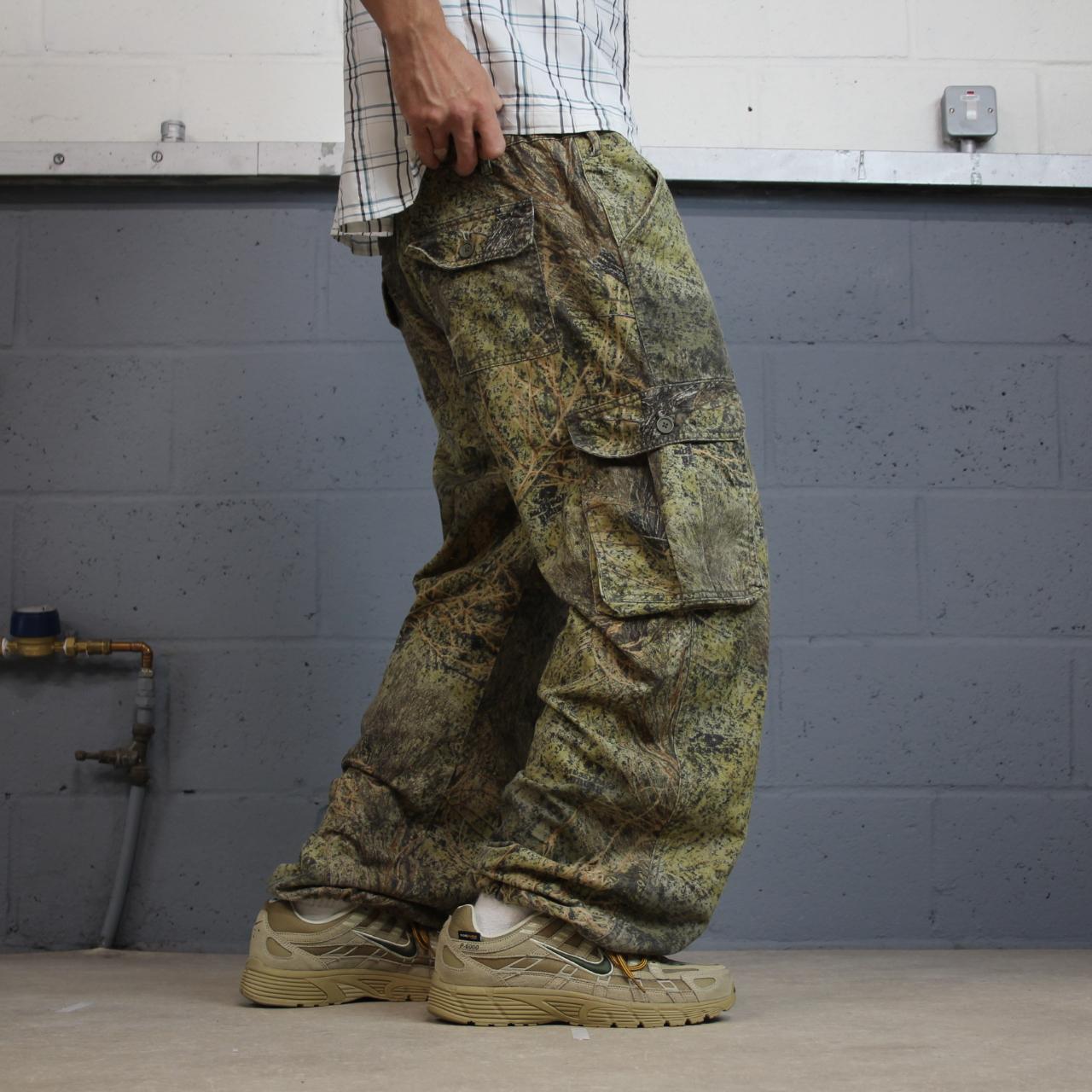 Women’s Mossy oak baggy camo cargo utility pants Y2K khaki outdoors hunting utility trousers