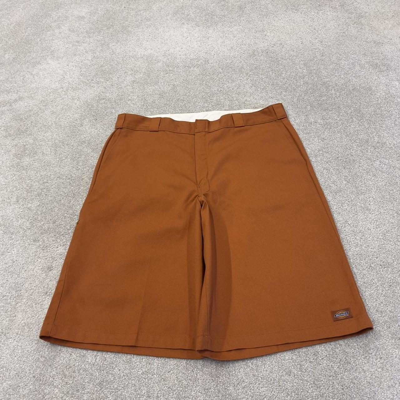 Dickies baggy chino shorts carpenter orange Chino style skater shorts long wide leg festival