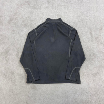 Grey Columbia technical fleece Medium 1/4 zip up y2k style lightweight autumn outdoors wear casual