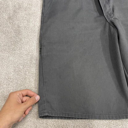 Dickies baggy carpenter shorts grey Chino style skater shorts long wide leg festival