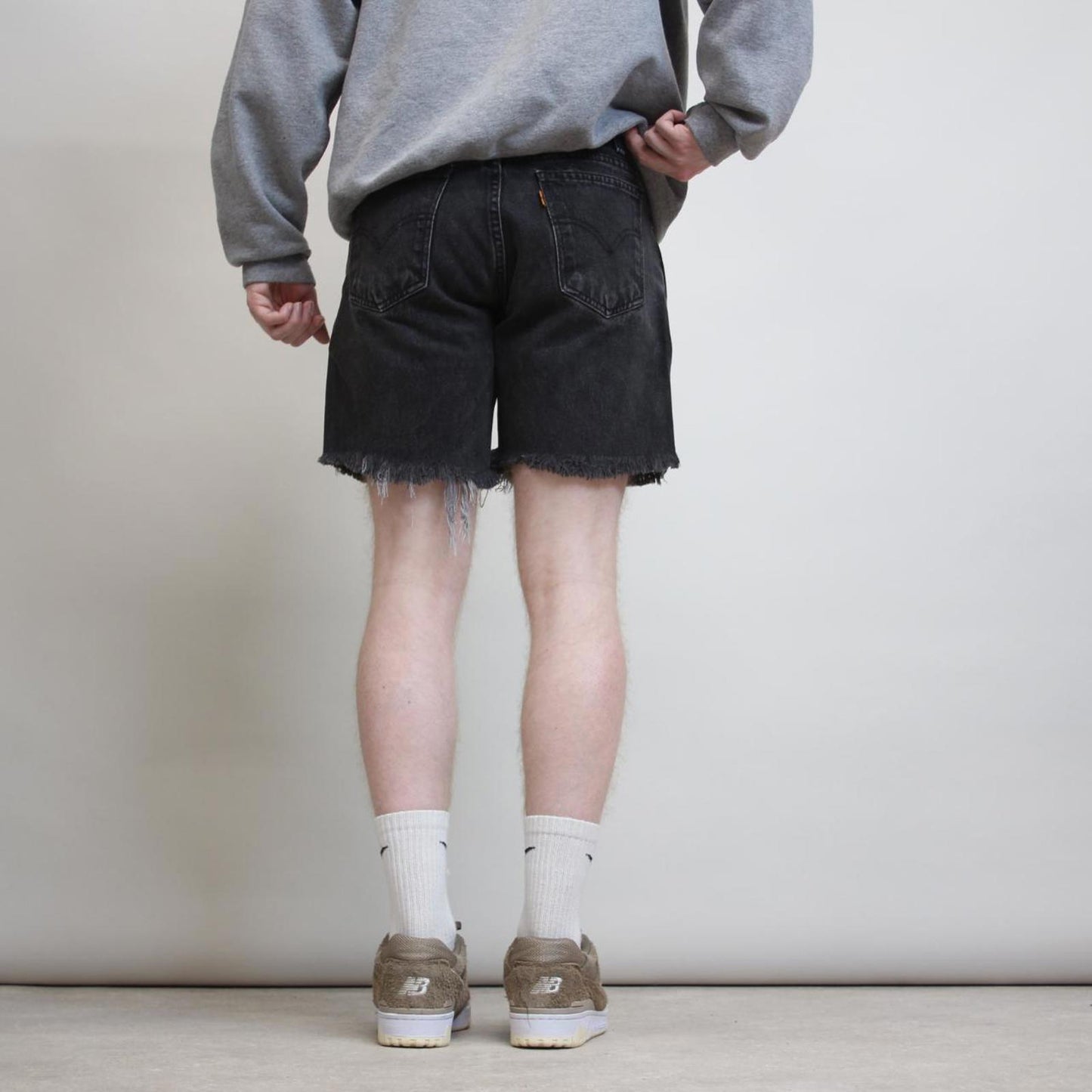 Black Levi's 505 jean shorts W30