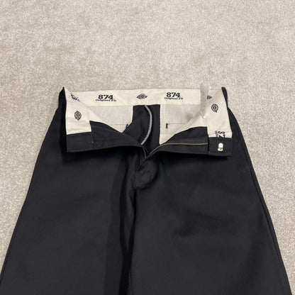 Y2K Dickies 874 work pants black W32L34 original fit Straight fit chino skater style trousers