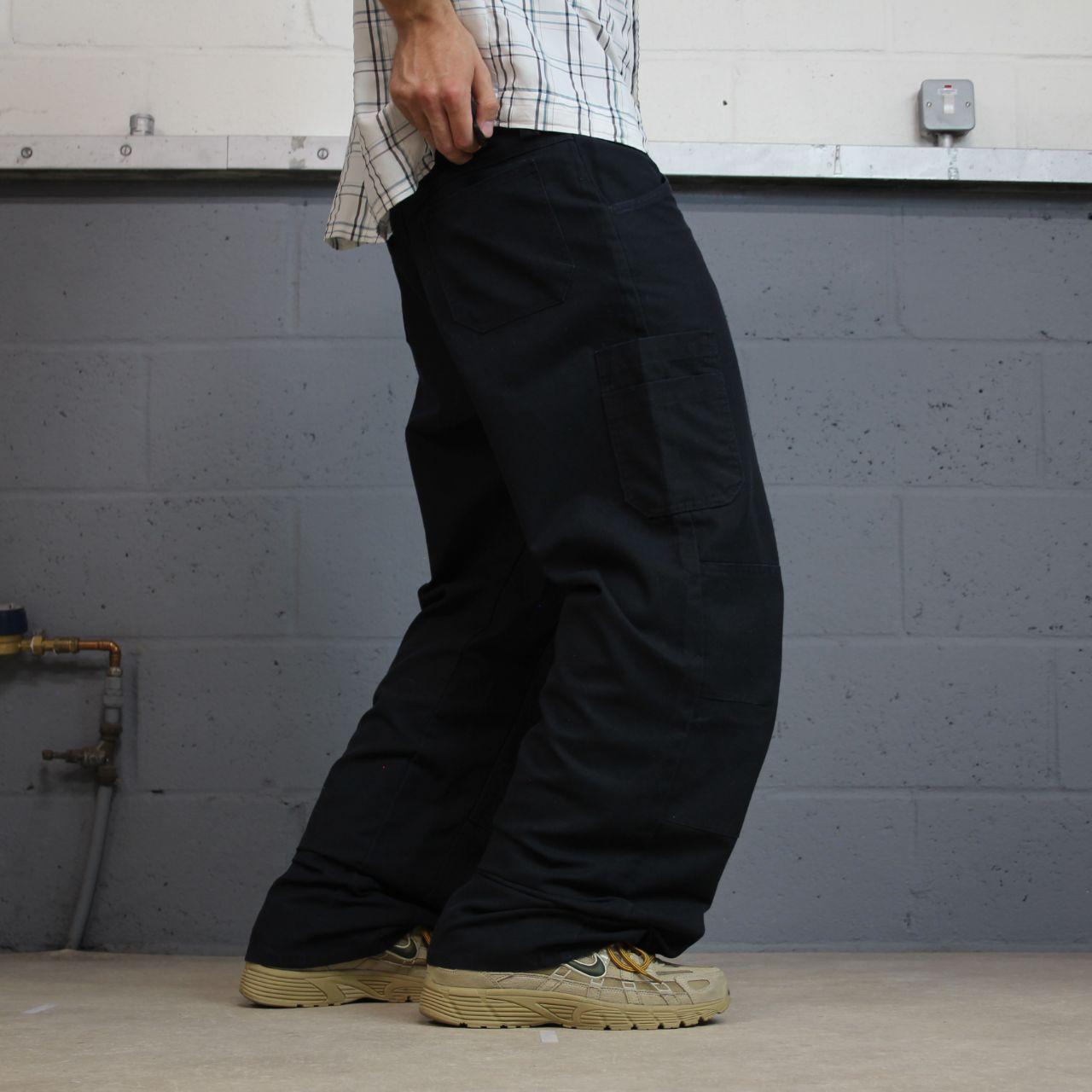 Red Kap baggy double knee cargo pants y2k Loose wide leg skater work pants