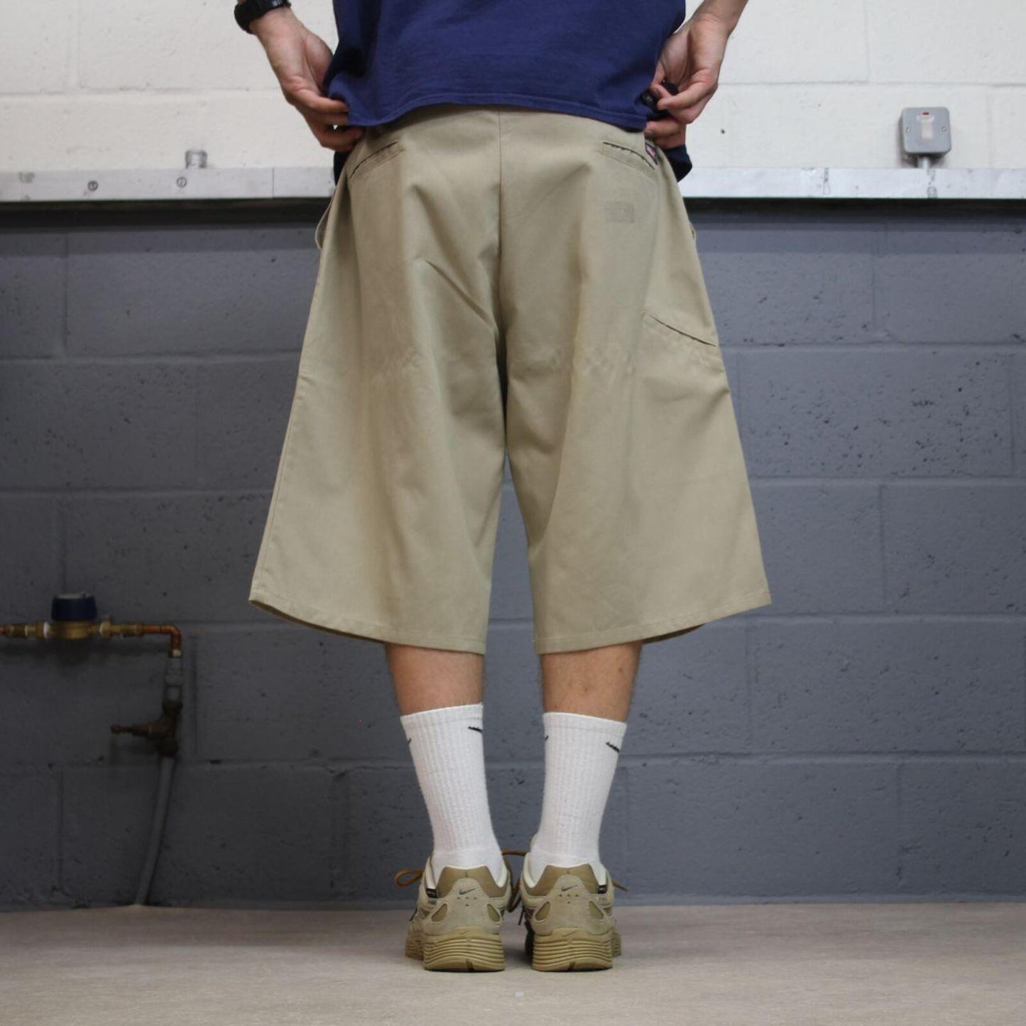 Dickies baggy chino shorts carpenter khaki Chino style skater shorts long wide leg festival