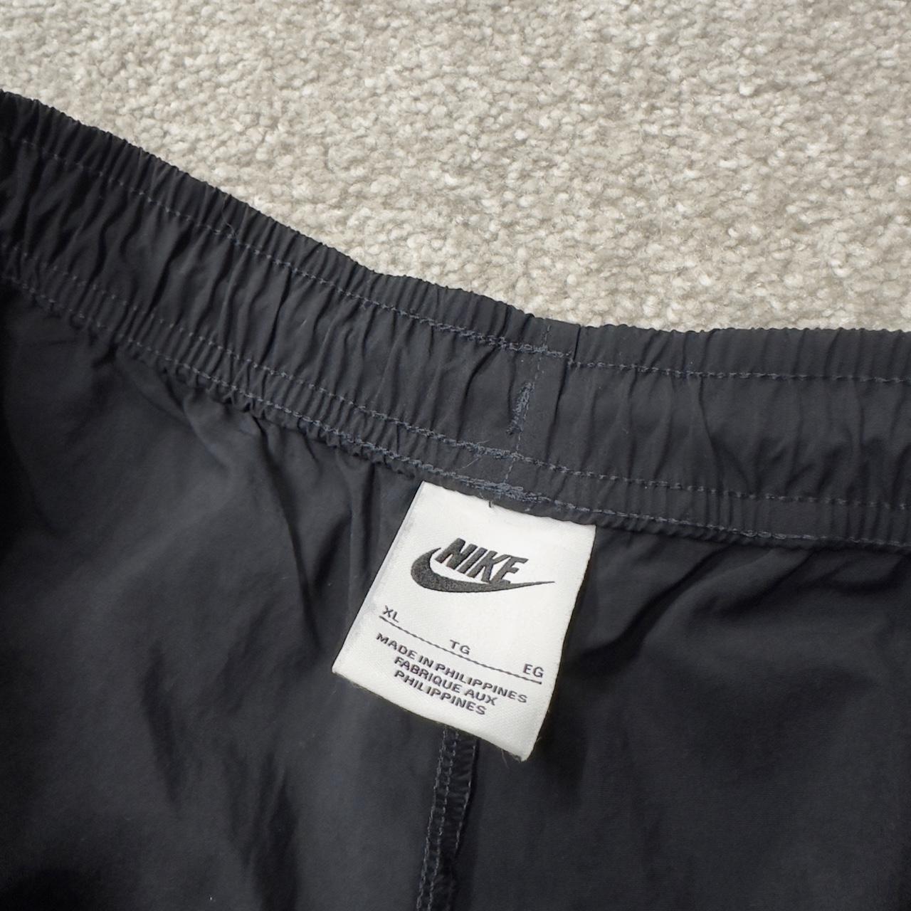 Y2K Nike baggy tracksuit bottoms black XL cargos loose leg unlined track pants