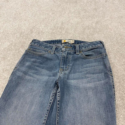 Y2k Carhartt skinny jeans blue size 2 women's 90s style 5 pocket pants workwear