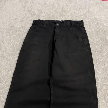 Carhartt carpenter pants y2k relaxed black Loose straight leg workwear utility pants