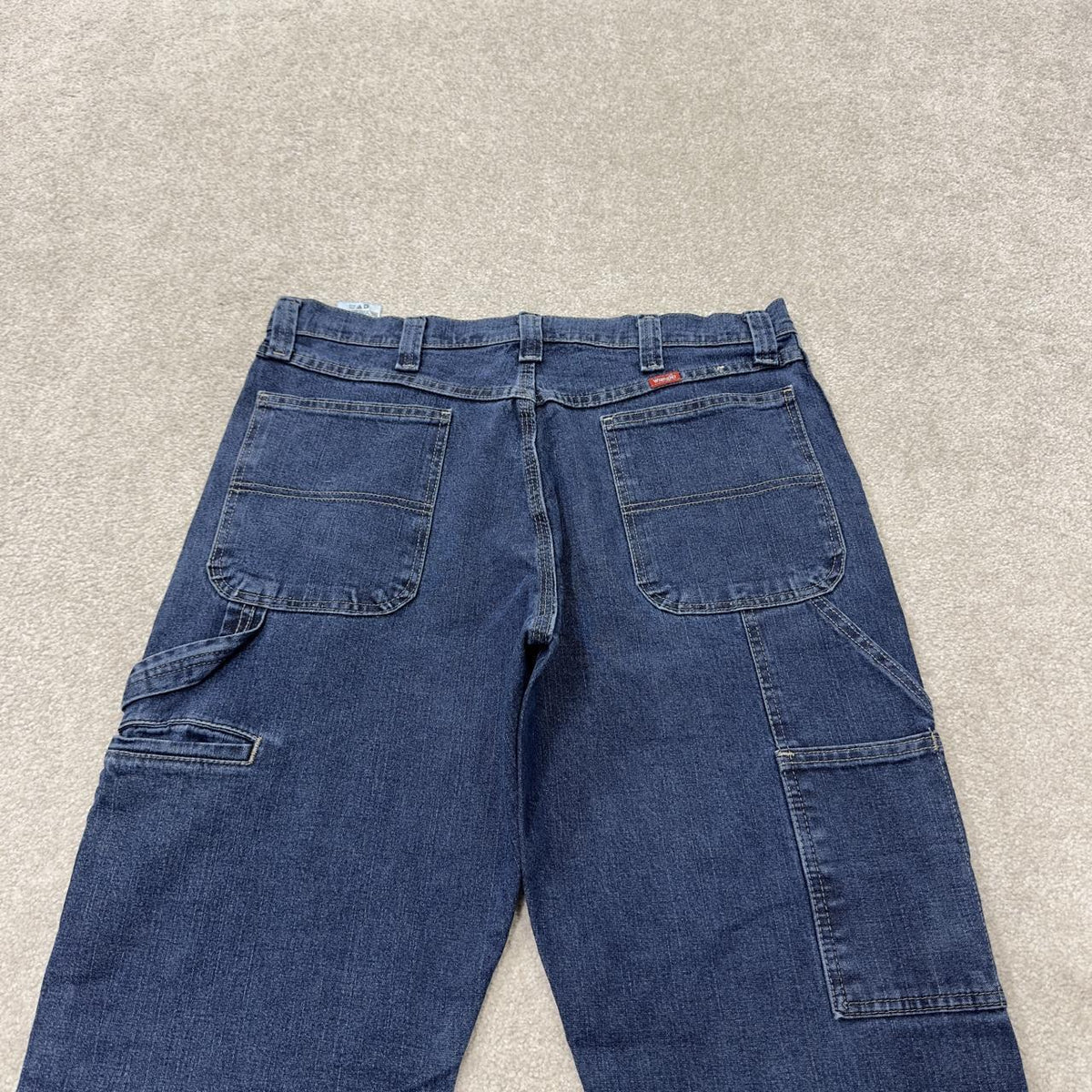 Wrangler carpenter jeans y2k blue loose leg denim