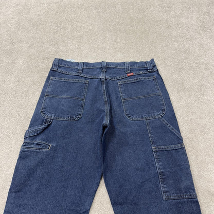 Wrangler carpenter jeans y2k blue loose leg denim