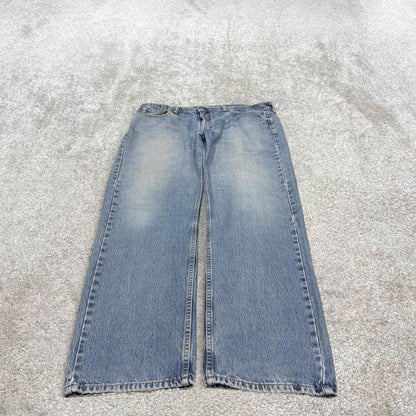 Y2k Levi's 505 jeans straight leg blue denim Loose 90s skater style pants red tab logo