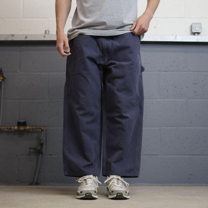 Carhartt carpenter jeans wide leg navy Loose leg skate style carpenter work pants