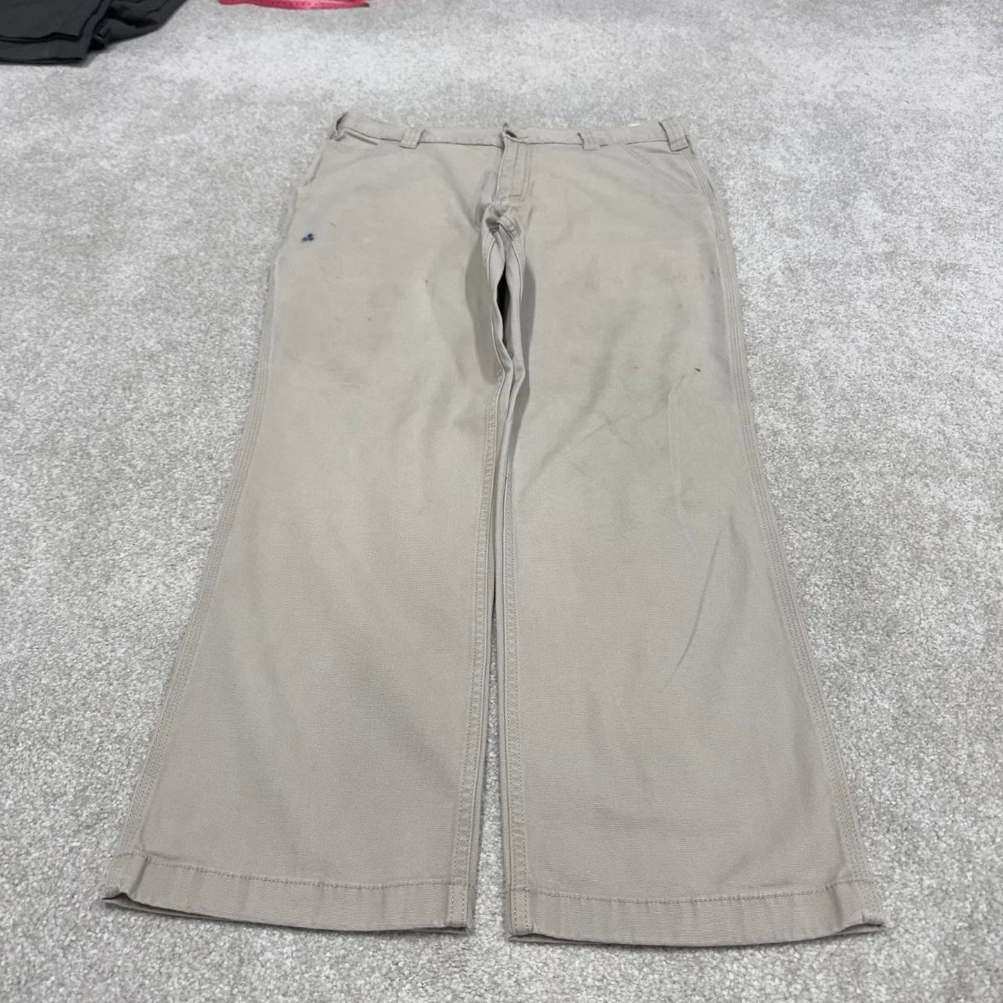 Carhartt carpenter skater pants W35L30 beige relaxed 90s style cargos