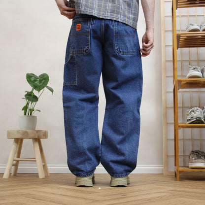 Vintage Wrangler carpenter jeans y2k Loose fit FR denim utility workwear skate trousers