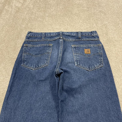 Carhartt workjeans relaxed fit blue Loose 100% cotton denim skate style work pants