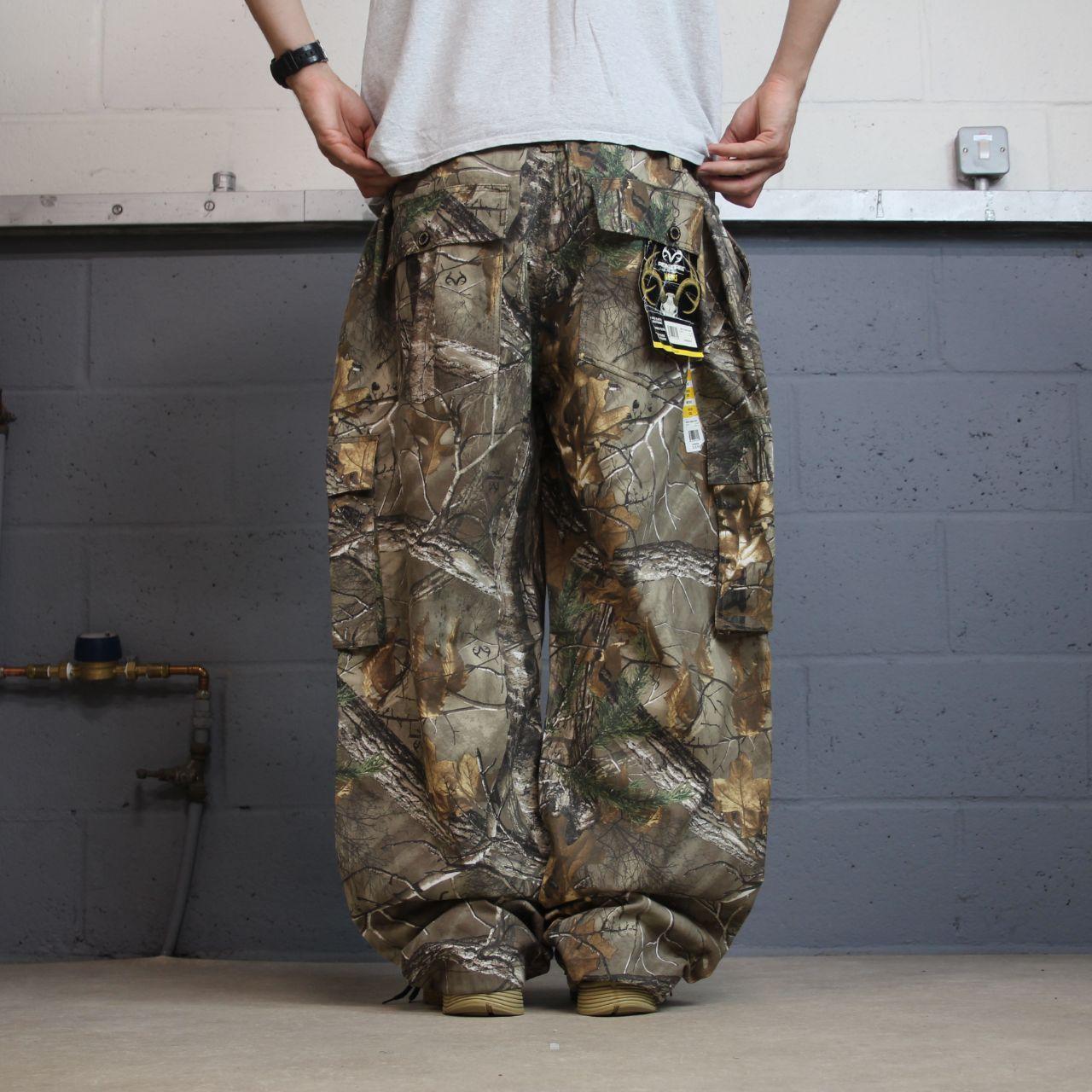 Realtree baggy camo cargo pants y2k khaki XXL Wide leg camouflage hunting pants