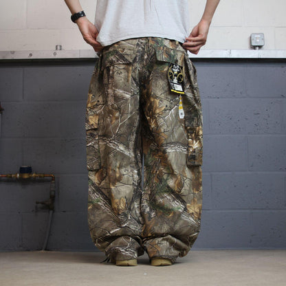 Realtree baggy camo cargo pants y2k khaki XXL Wide leg camouflage hunting pants