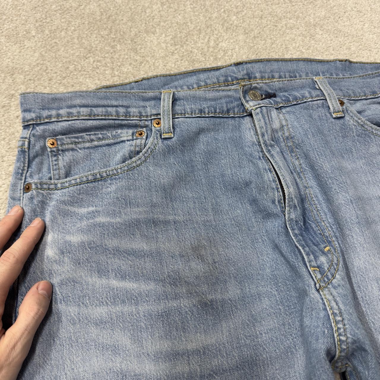 Levi’s 505 jeans Y2K W38L30 washed blue Levi’s straight leg surf style pants red tab logo