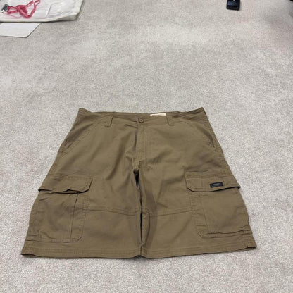 Wrangler cargo shorts relaxed khaki Loose skater style summer festival shorts