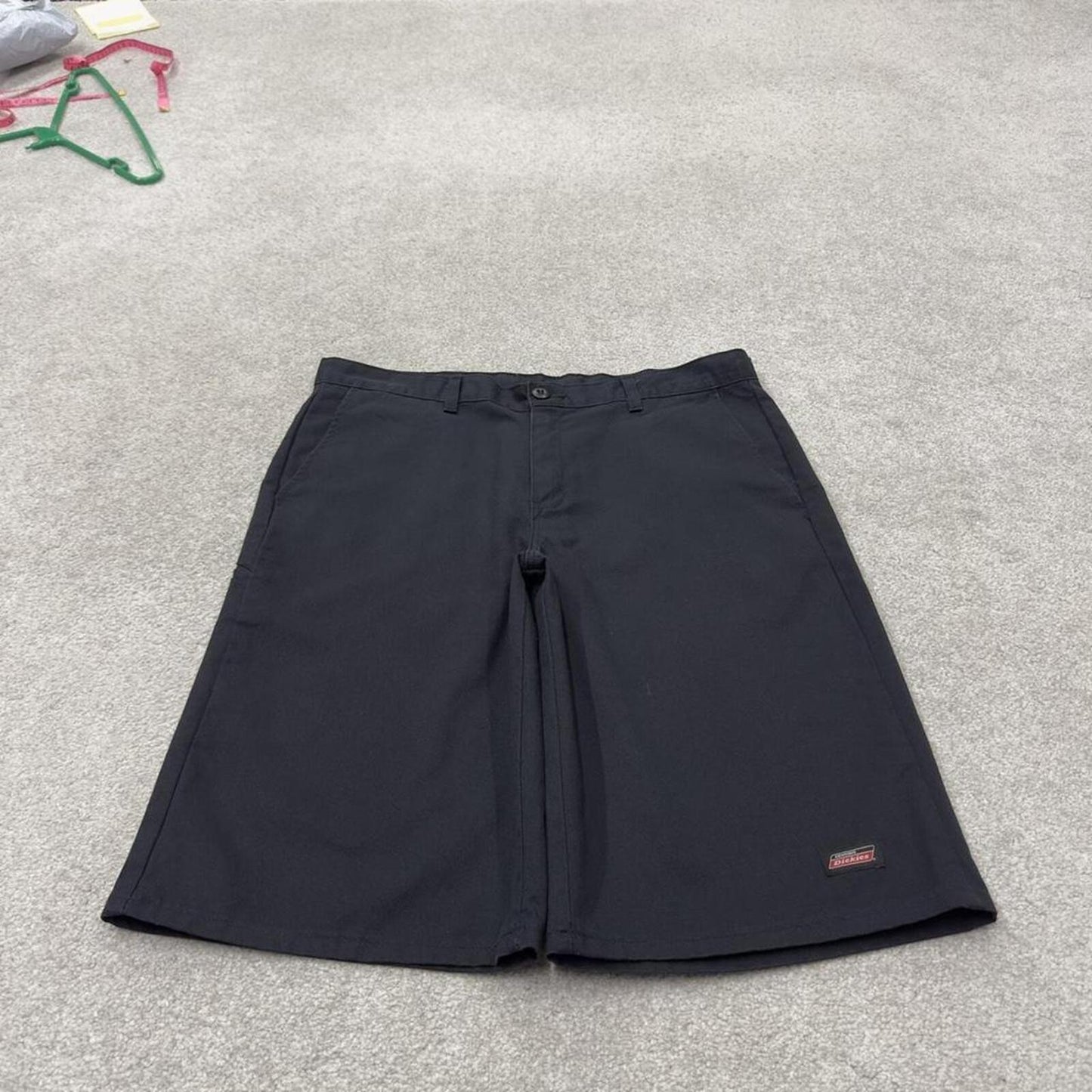 Dickies carpenter shorts long leg black Twill chino skater style shorts loose long leg