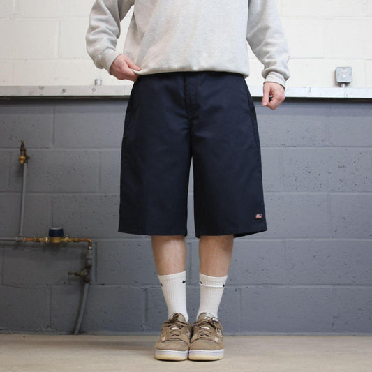 Dickies Y2K baggy carpenter shorts W36 navy