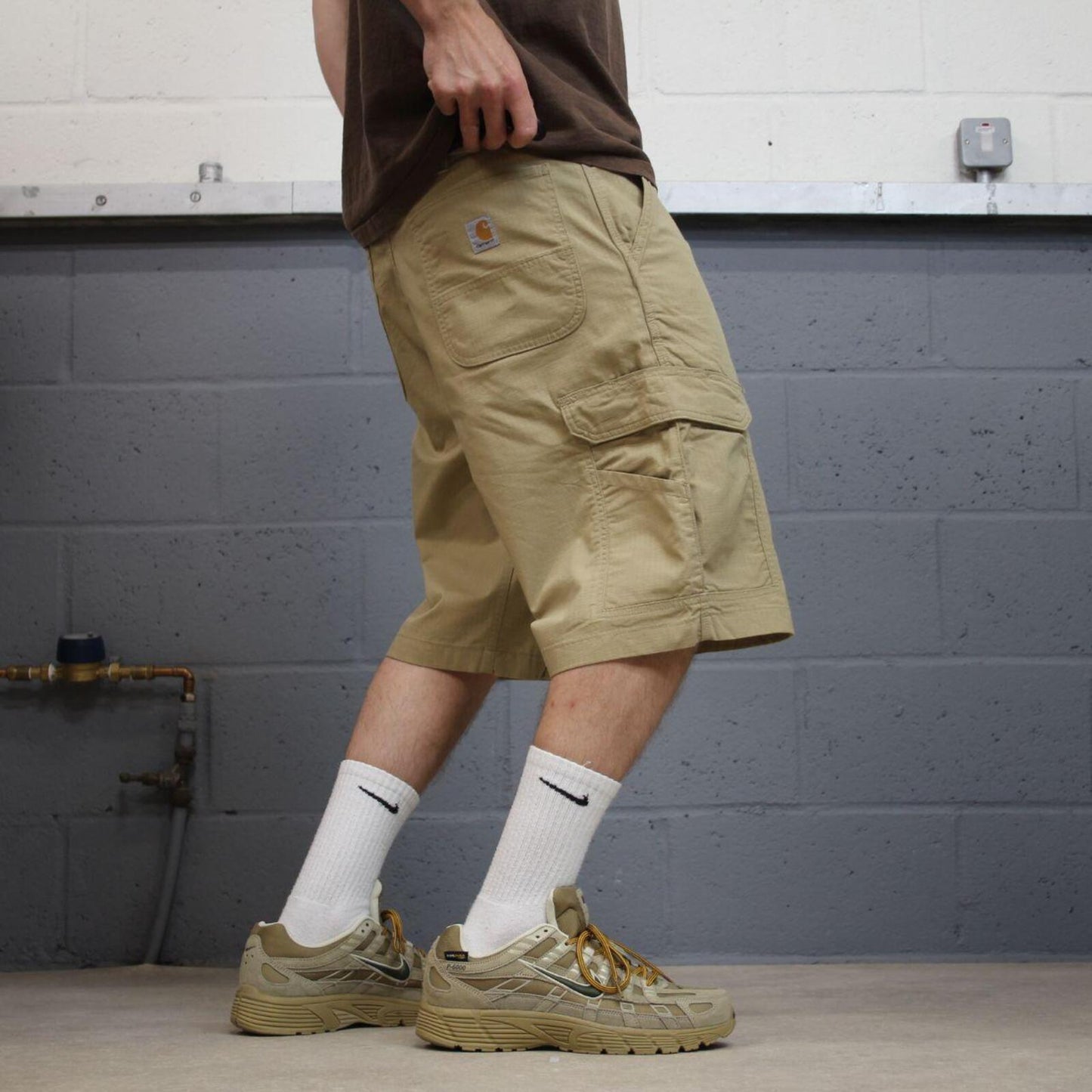 Carhartt baggy cargo shorts khaki Relaxed fit skater style summerwork shorts