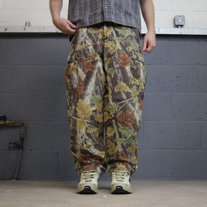 Vintage Camo Realtree style cargo pants Y2K khaki M Master sportsman camouflage loose trousers