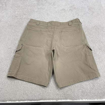 Duluth cargo shorts canvas carpenter Khaki beige Loose canvas skater style summer work shorts