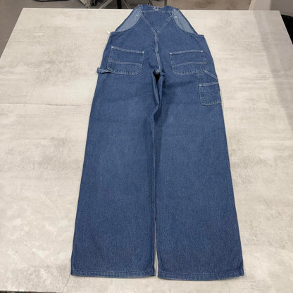 Blue Carhartt dungarees W38L33 mens denim overalls utility worker