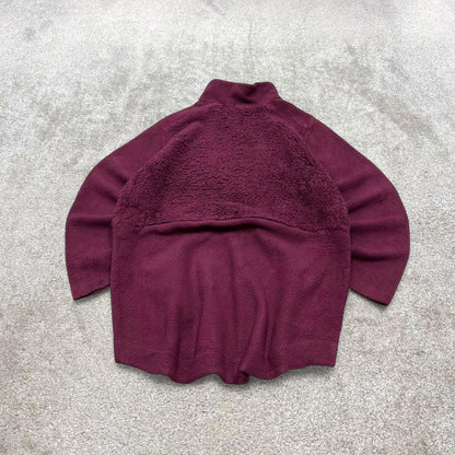 00s Columbia technical fleece XL women's purple full zip up y2k style autumn adjustable waist