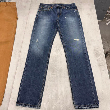 Blue Levi's 511 jeans W32L32 denim skinny jeans red tab logo