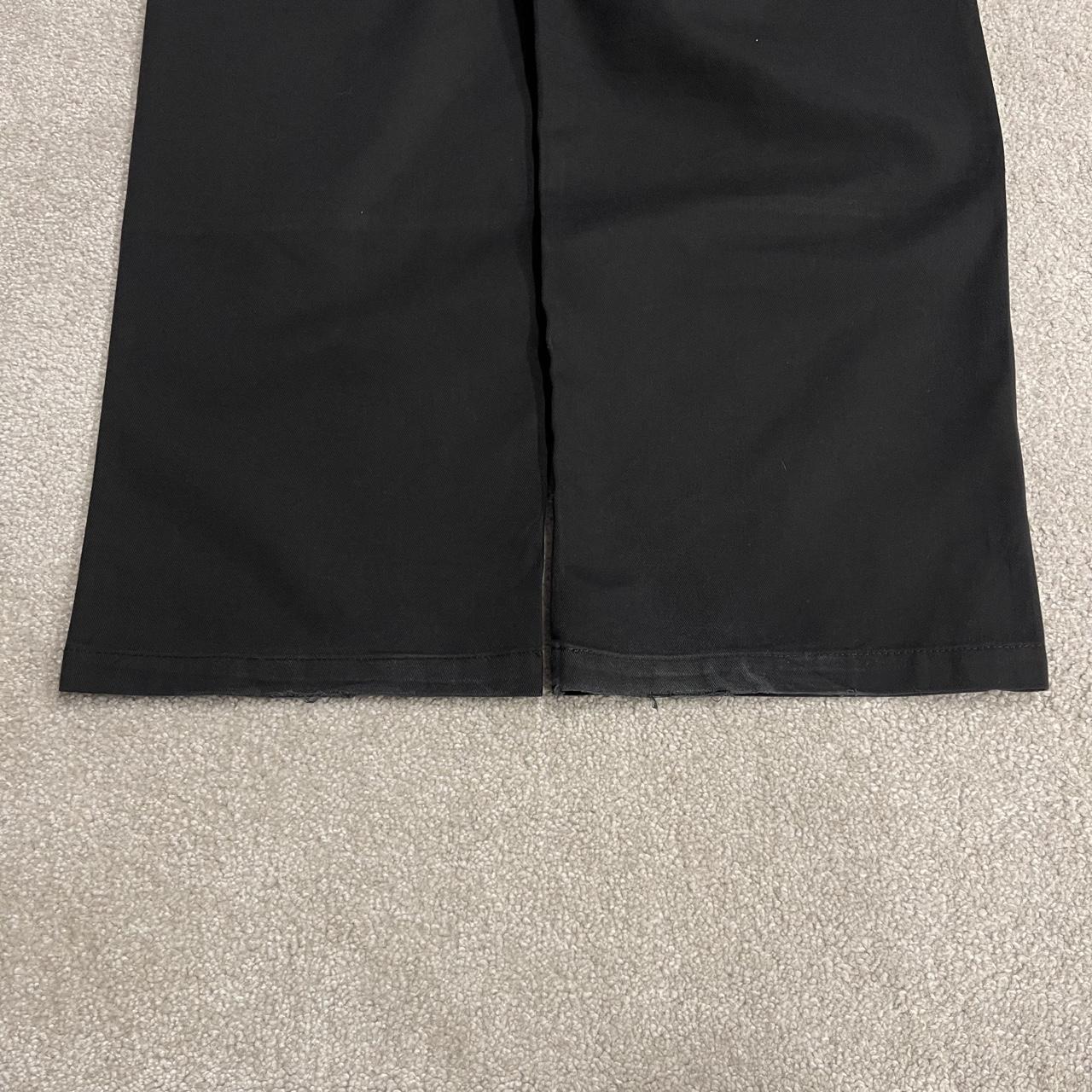 Dickies baggy double knee pants black W34L30 Wide leg chino skate style cargo work trousers