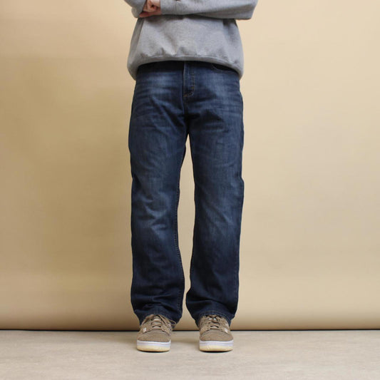 Blue Wrangler jeans W34L30 slim straight fit denim pants