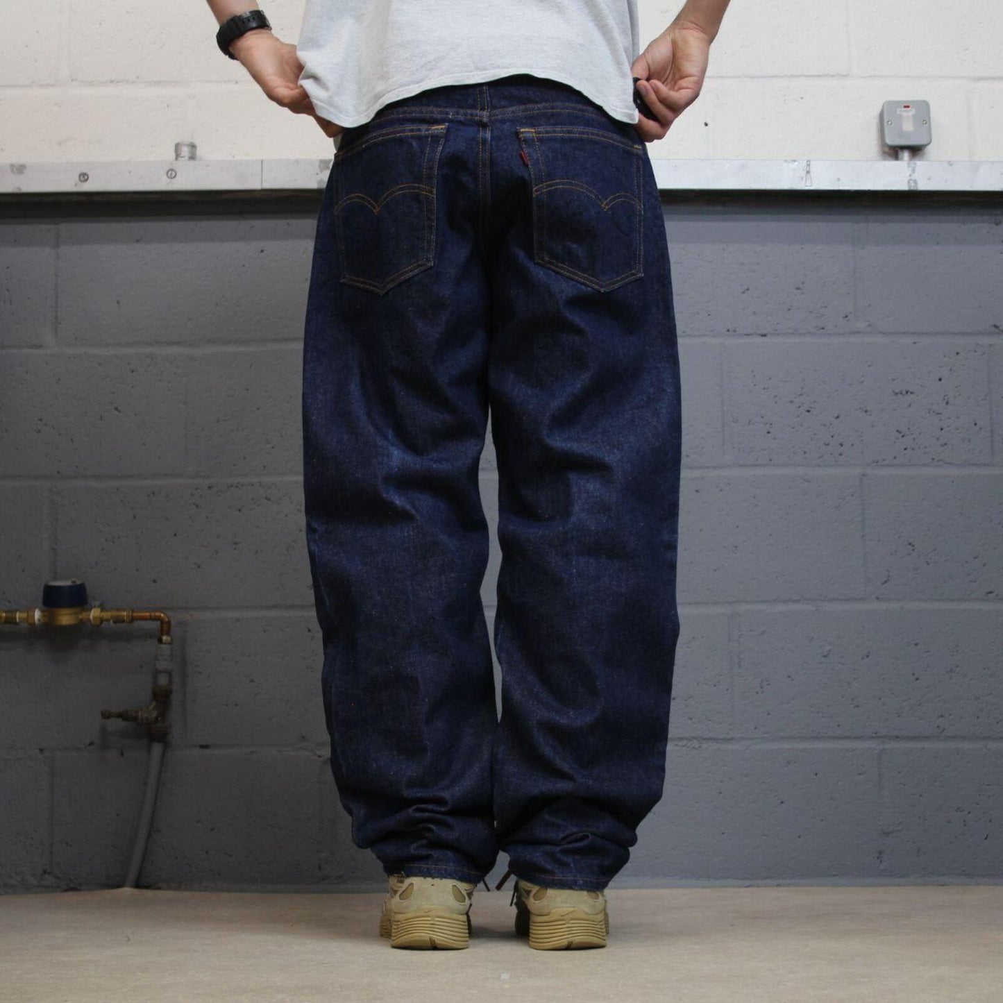 Vintage Levi’s 505 straight fit jeans blue Y2k 100% cotton denim pants red tab logo