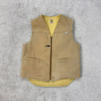 Tan vintage 1989 Carhartt Gilet S