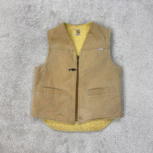 Tan vintage 1989 Carhartt Gilet S