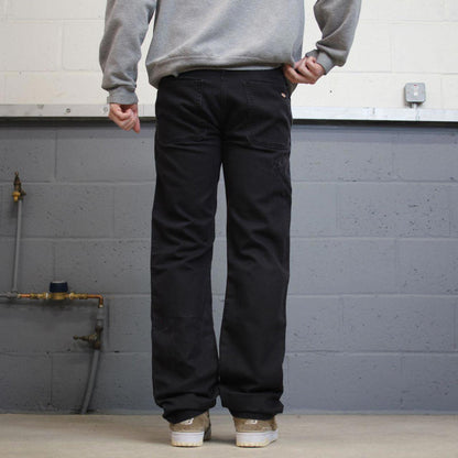 Y2K Dickies double knee carpenter jeans faded black Canvasy flex workwear skater cargos utility