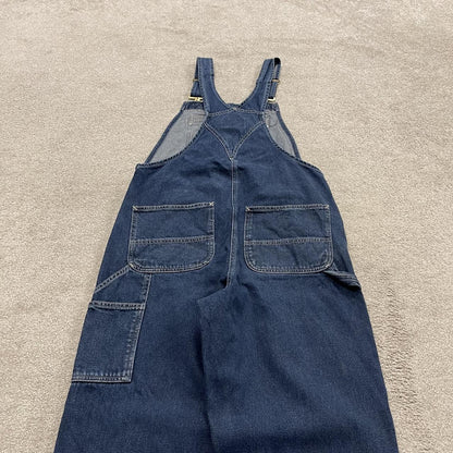 Carhartt denim dungarees y2k blue overalls Loose festival / skate wear bib & brace utility workwear