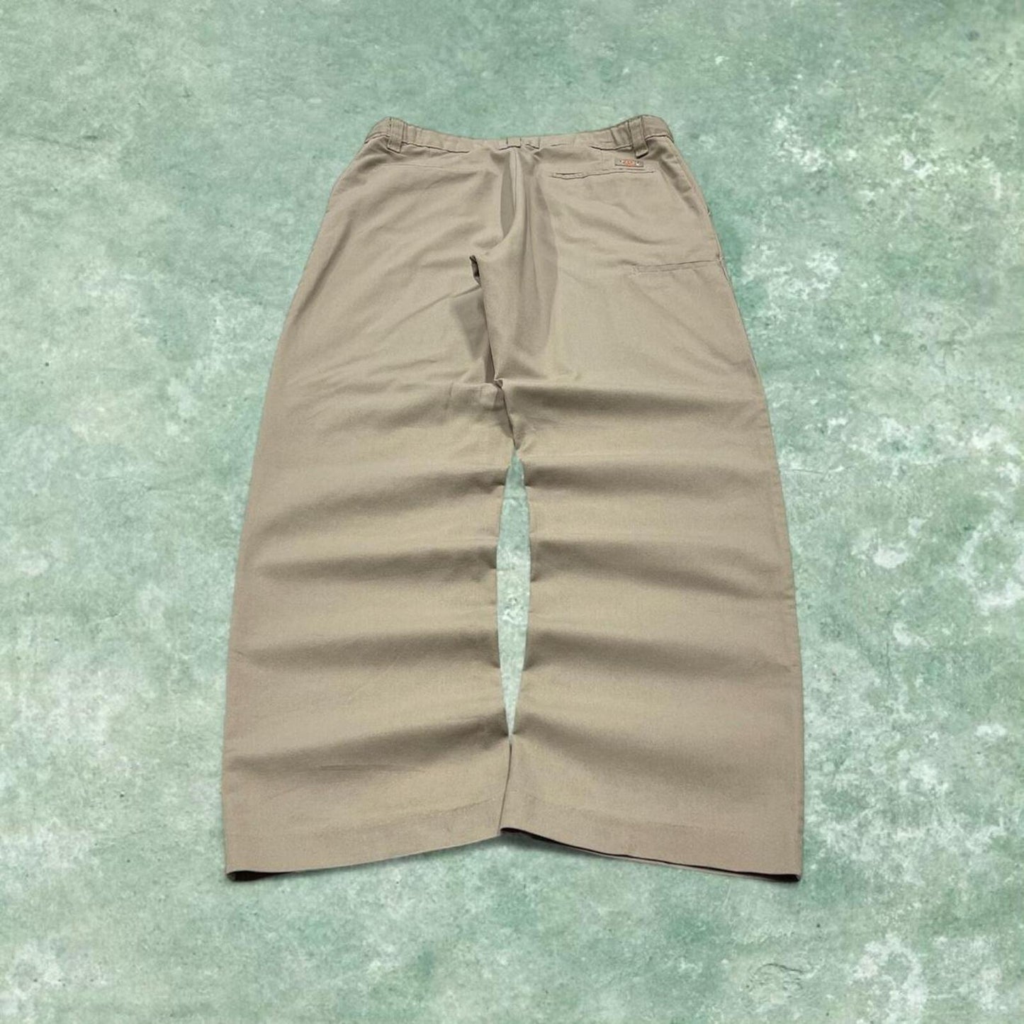 Y2K Dickies chino work pants 36x32 khaki Loose floaty casual skate cargo trousers