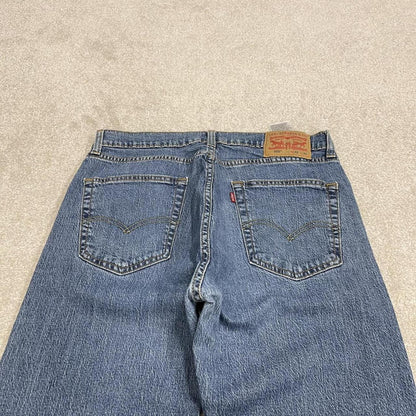 Levi's 505 straight fit jeans y2k blue Regular straight leg denim pants red tab logo