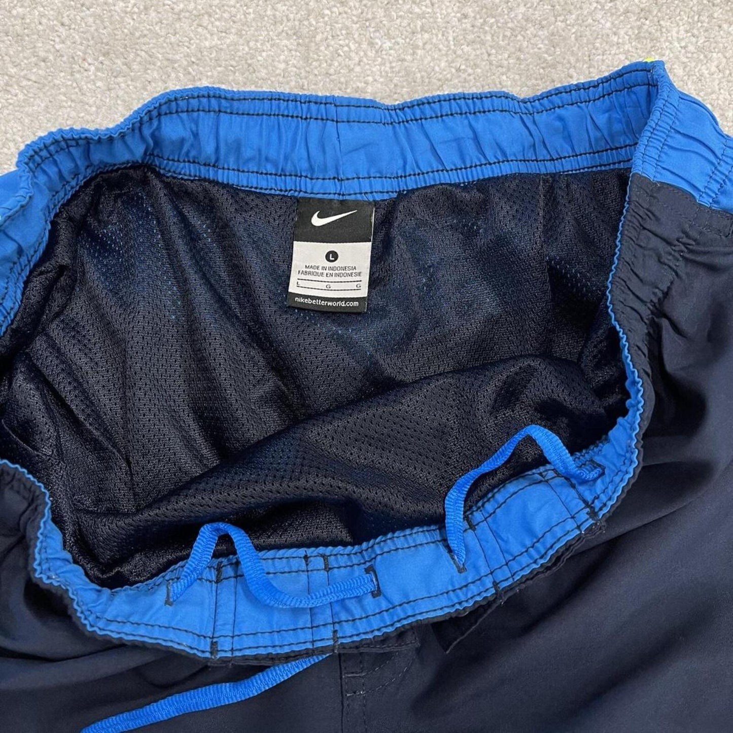 Nike swim shorts y2k beach shorts red Mesh lined comfy loose floaty summer holiday