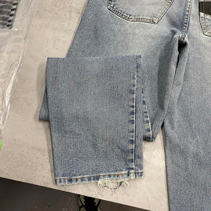 Blue embroidered Pepe Jeans W34L32 y2k style designer denim